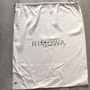 RIMOWA WHITE DUSTBAG LARGE DRAWSTRING FLAWED